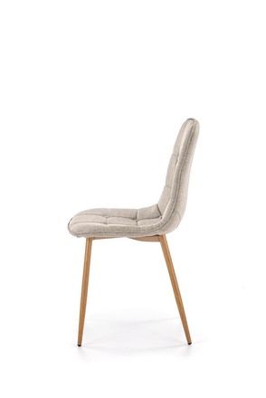 Moderní jídelní židle Halmar K316 židle čalounění - béžová, nohy - dub medový (1p=4szt) (3)