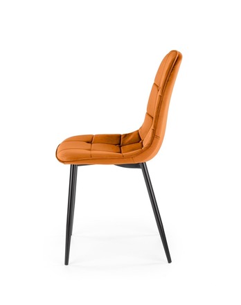 Moderní jídelní židle Halmar K417 židle skořicová velvet (1p=4szt) (3)
