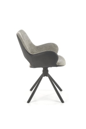 Moderní jídelní židle Halmar K494 židle šedá / černá (1p=2szt) (3)