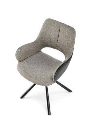 Moderní jídelní židle Halmar K494 židle šedá / černá (1p=2szt) (6)