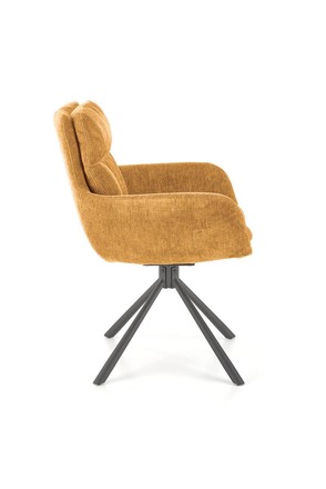 Moderní jídelní židle Halmar K495 židle hořčicová  (1p=2szt) (3)