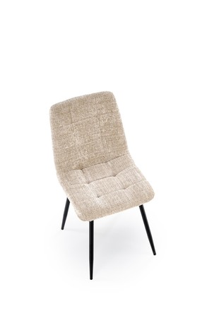 Moderní jídelní židle Halmar K547 židle béžová (5)