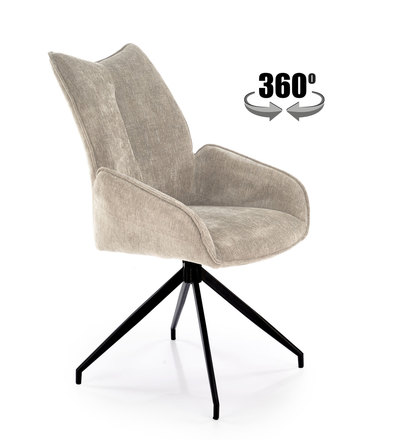 Moderní jídelní židle Halmar K553 židle béžová