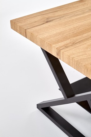 Konferenční stolek Halmar XENA obdelník černá / přírodní (2p=1szt) (2 Karton) (5)