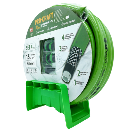 Zelená zahradní hadice Procraft PR-4GH1915F (2)