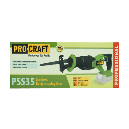 Aku přímočará pila Procraft PSS35bb (bez baterie a nabíječky) (1)