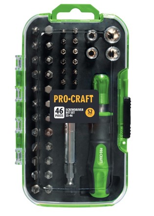 Sada bitů Procraft SS-46, S2 46dílná