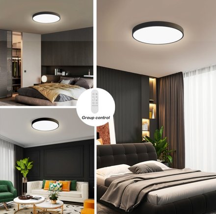 Stropní svítidlo immax 07250L NEO LITE SEMPLICI Smart strop svítidlo černé 60cm 60W 4500 lm Tuya WiFi BEACON (4)