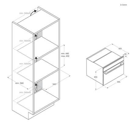 Kompaktní vestavná trouba Haier H4MWID29G6NQB (1)