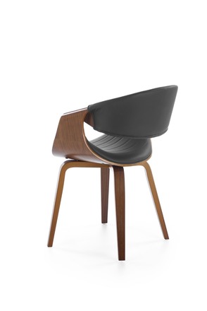 Moderní jídelní židle Halmar K544 černá / ořechová (1p=1szt) (1)