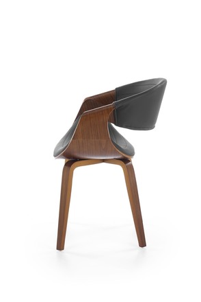 Moderní jídelní židle Halmar K544 černá / ořechová (1p=1szt) (3)