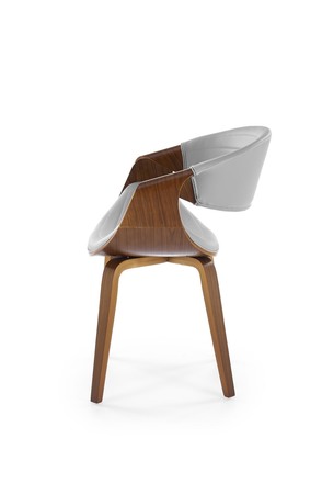 Moderní jídelní židle Halmar K544 šedá / ořechová (1p=1szt) (4)