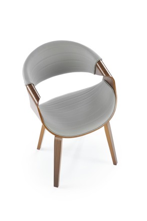 Moderní jídelní židle Halmar K544 šedá / ořechová (1p=1szt) (6)
