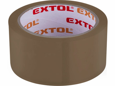 Lepicí páska Extol Premium 8856325 tichá, hnědá/Havana, 48mm x 66m tl.0,050mm, PP/akryl lepidlo