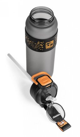 Láhev G21 na pití 1000 ml, šedá zmrzlá (5)