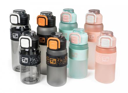 Láhev G21 na pití 1000 ml, šedá zmrzlá (9)