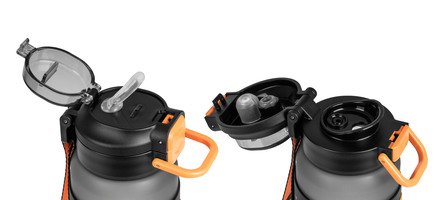 Láhev G21 na pití 600 ml, šedá zmrzlá (11)