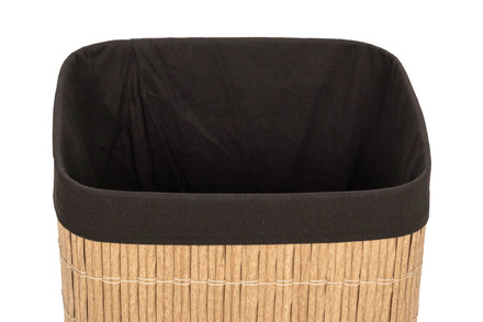 Koš na prádlo G21 72 l, ratanový design s hnědým košem (6)