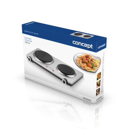 Dvouplotýnkový elektrický vařič Concept VE3035 (1)