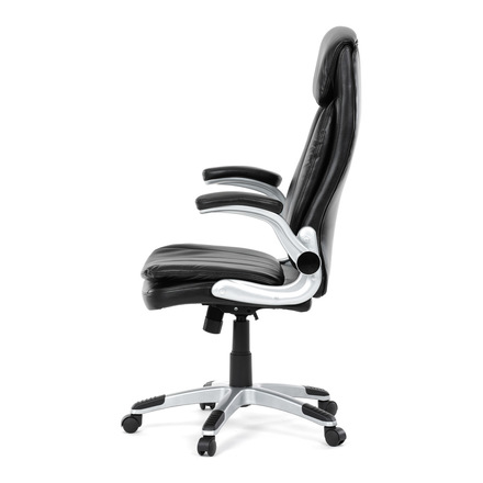 Kancelářské křeslo Autronic Křeslo kancelářské, černá ekokůže, houpací mechanismus (KA-F1218 BK) (4)