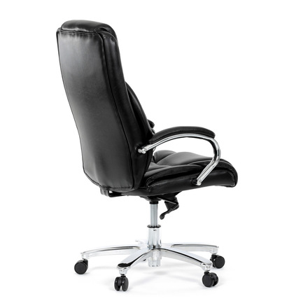 Kancelářské křeslo Autronic Křeslo kancelářské, černá ekokůže, chromový kříž, houpací mechanismus, nosnost 150kg (KA-F1385 BK) (9)