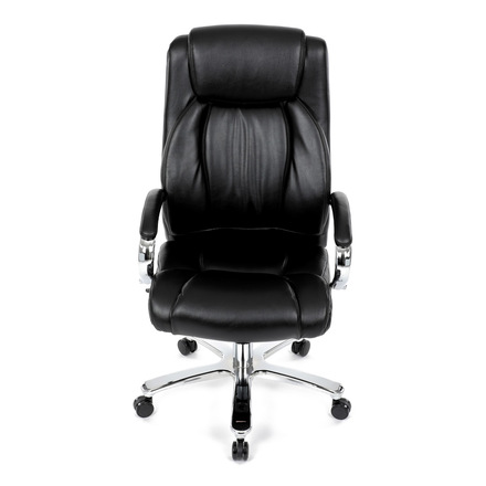 Kancelářské křeslo Autronic Křeslo kancelářské, černá ekokůže, chromový kříž, houpací mechanismus, nosnost 150kg (KA-F1385 BK) (13)