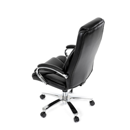 Kancelářské křeslo Autronic Křeslo kancelářské, černá ekokůže, chromový kříž, houpací mechanismus, nosnost 150kg (KA-F1385 BK) (17)