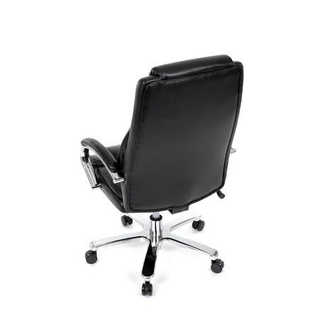 Kancelářské křeslo Autronic Křeslo kancelářské, černá ekokůže, chromový kříž, houpací mechanismus, nosnost 150kg (KA-F1385 BK) (18)