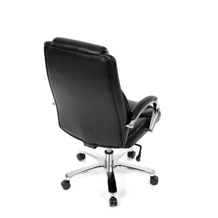 Kancelářské křeslo Autronic Křeslo kancelářské, černá ekokůže, chromový kříž, houpací mechanismus, nosnost 150kg (KA-F1385 BK) (20)