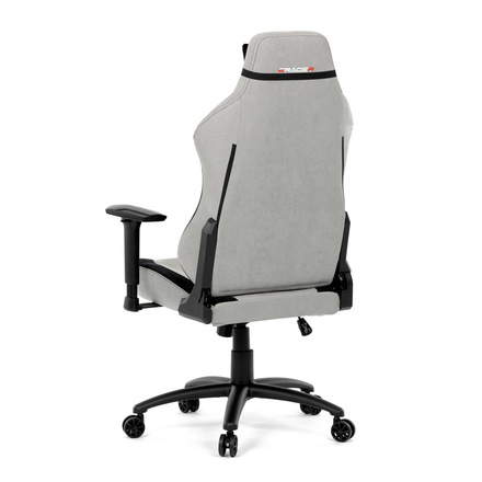 Herní křeslo Autronic Herní křeslo, stříbrná látka, houpací mechanismus, polohování opěradla 90°-180°, 3D područky, polštáře z paměťové pěny (KA-F12 SIL2) (10)