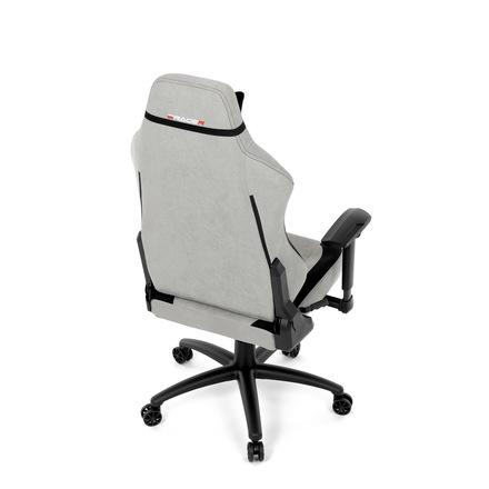 Herní křeslo Autronic Herní křeslo, stříbrná látka, houpací mechanismus, polohování opěradla 90°-180°, 3D područky, polštáře z paměťové pěny (KA-F12 SIL2) (28)