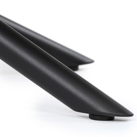 Konferenční stolek Autronic Stůl konferenční, deska slinutá keramika 120x70cm, černý mramor, nohy černý kov (AHG-X7227 BK) (27)