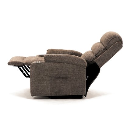 Relaxační křeslo Autronic Křeslo polohovací elektrické, 1 motor, krémová látka, bezdrátové nabíjení pro mobilní telefon (TV-S8348 CRM2) (9)