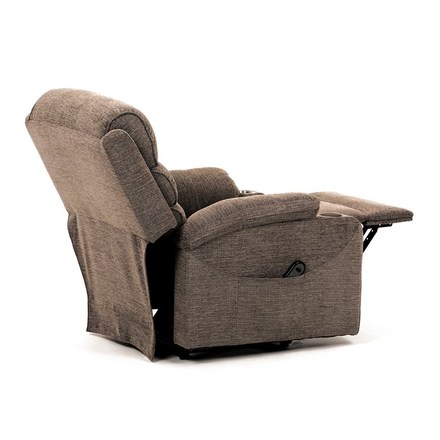 Relaxační křeslo Autronic Křeslo polohovací elektrické, 1 motor, krémová látka, bezdrátové nabíjení pro mobilní telefon (TV-S8348 CRM2) (15)