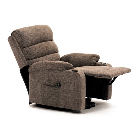 Relaxační křeslo Autronic Křeslo polohovací elektrické, 1 motor, krémová látka, bezdrátové nabíjení pro mobilní telefon (TV-S8348 CRM2) (19)