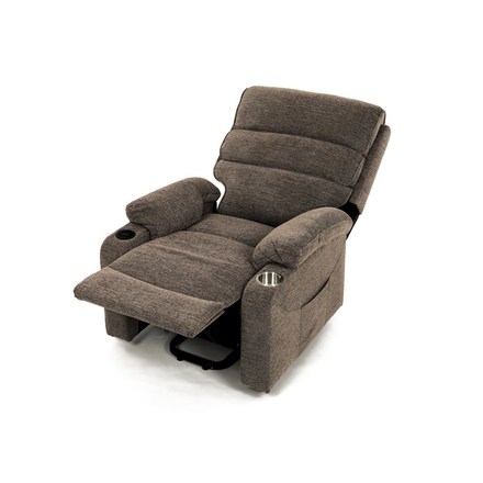 Relaxační křeslo Autronic Křeslo polohovací elektrické, 1 motor, krémová látka, bezdrátové nabíjení pro mobilní telefon (TV-S8348 CRM2) (25)