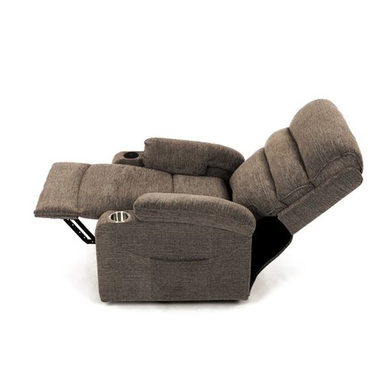 Relaxační křeslo Autronic Křeslo polohovací elektrické, 1 motor, krémová látka, bezdrátové nabíjení pro mobilní telefon (TV-S8348 CRM2) (29)