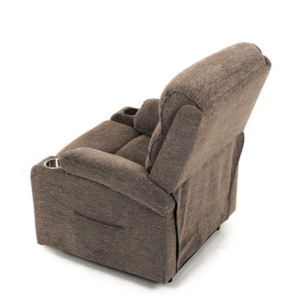 Relaxační křeslo Autronic Křeslo polohovací elektrické, 1 motor, krémová látka, bezdrátové nabíjení pro mobilní telefon (TV-S8348 CRM2) (30)