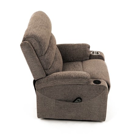 Relaxační křeslo Autronic Křeslo polohovací elektrické, 1 motor, krémová látka, bezdrátové nabíjení pro mobilní telefon (TV-S8348 CRM2) (34)