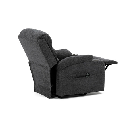 Relaxační křeslo Autronic Křeslo polohovací elektrické, 1 motor, šedá látka, bezdrátové nabíjení pro mobilní telefon (TV-S8348 GREY2) (14)