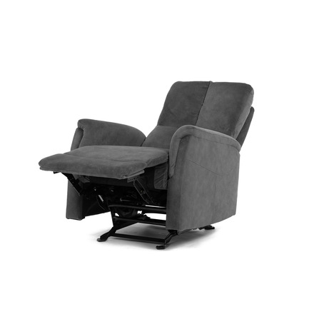 Relaxační křeslo Autronic Křeslo polohovací, manuální polohování, šedá látka, houpací mechanismus (TV-S8449 GREY2) (42)