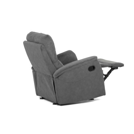 Relaxační křeslo Autronic Křeslo polohovací, manuální polohování, šedá látka, houpací mechanismus (TV-S8449 GREY2) (11)