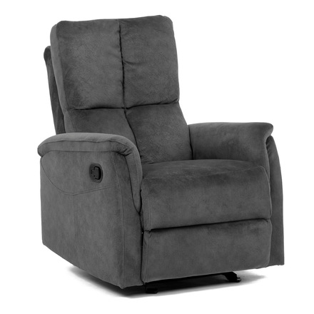 Relaxační křeslo Autronic Křeslo polohovací, manuální polohování, šedá látka, houpací mechanismus (TV-S8449 GREY2) (17)