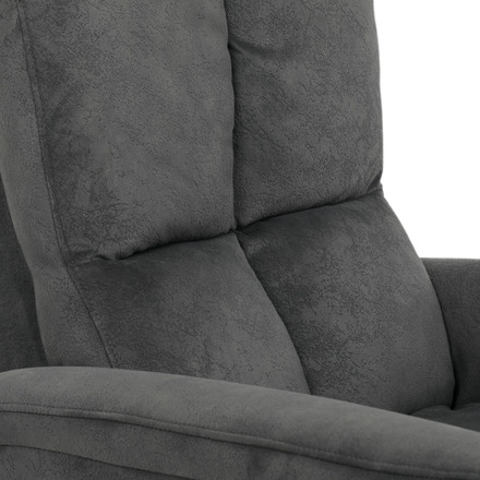 Relaxační křeslo Autronic Křeslo polohovací, manuální polohování, šedá látka, houpací mechanismus (TV-S8449 GREY2) (40)