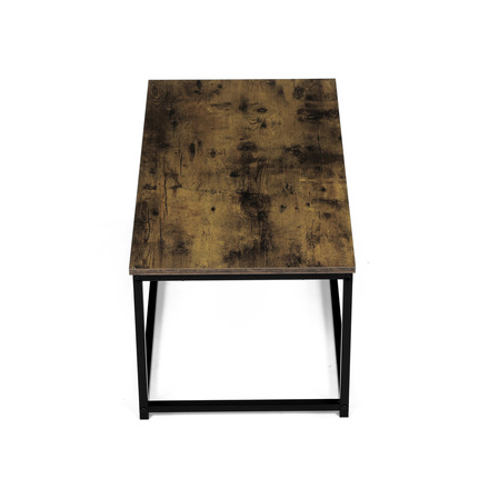 Konferenční stolek Autronic Stůl konferenční, 90x48x41 cm, MDF, dekor staré dřevo, černý kov (CT-G1090 OLW) (10)