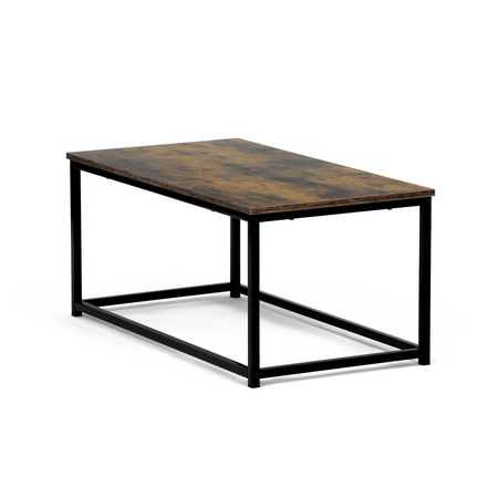 Konferenční stolek Autronic Stůl konferenční, 90x48x41 cm, MDF, dekor staré dřevo, černý kov (CT-G1090 OLW) (3)