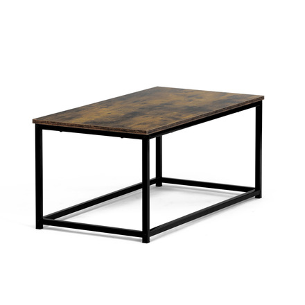 Konferenční stolek Autronic Stůl konferenční, 90x48x41 cm, MDF, dekor staré dřevo, černý kov (CT-G1090 OLW) (5)