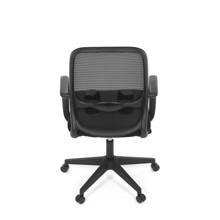 Kancelářská židle Autronic Židle kancelářská, černý MESH a černá látka, plastový kříž, houpací mechanismus (KA-S424 BK) (19)