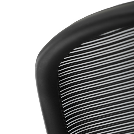 Kancelářská židle Autronic Židle kancelářská, černý MESH a černá látka, plastový kříž, houpací mechanismus (KA-S424 BK) (29)