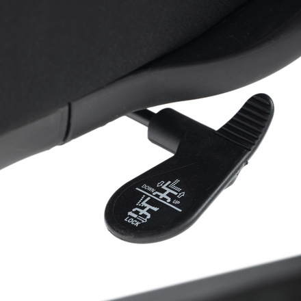 Kancelářská židle Autronic Židle kancelářská, černý MESH a černá látka, plastový kříž, houpací mechanismus (KA-S424 BK) (33)